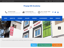 Tablet Screenshot of prayagiasacademy.com